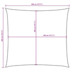 Sonnensegel Oxford-Gewebe Quadratisch 4x4 m Gelb