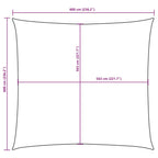 Sonnensegel Oxford-Gewebe Quadratisch 6x6 m Gelb