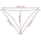 Sonnensegel Oxford-Gewebe Dreieckig 2,5x2,5x3,5 m Gelb