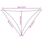 Sonnensegel Oxford-Gewebe Dreieckig 3x4x4 m Gelb