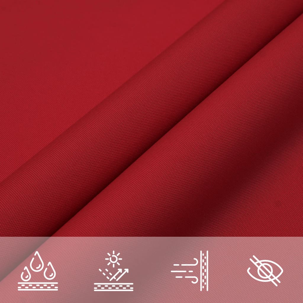 Sonnensegel Oxford-Gewebe Quadratisch 3,6x3,6 m Rot