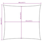 Sonnensegel Oxford-Gewebe Quadratisch 3,6x3,6 m Rot
