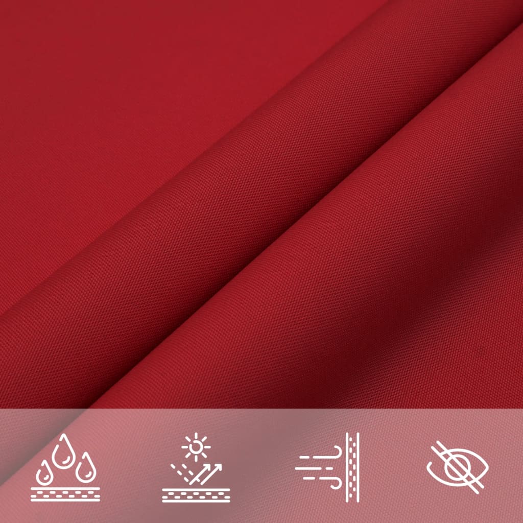 Sonnensegel Oxford-Gewebe Rechteckig 2x5 m Rot