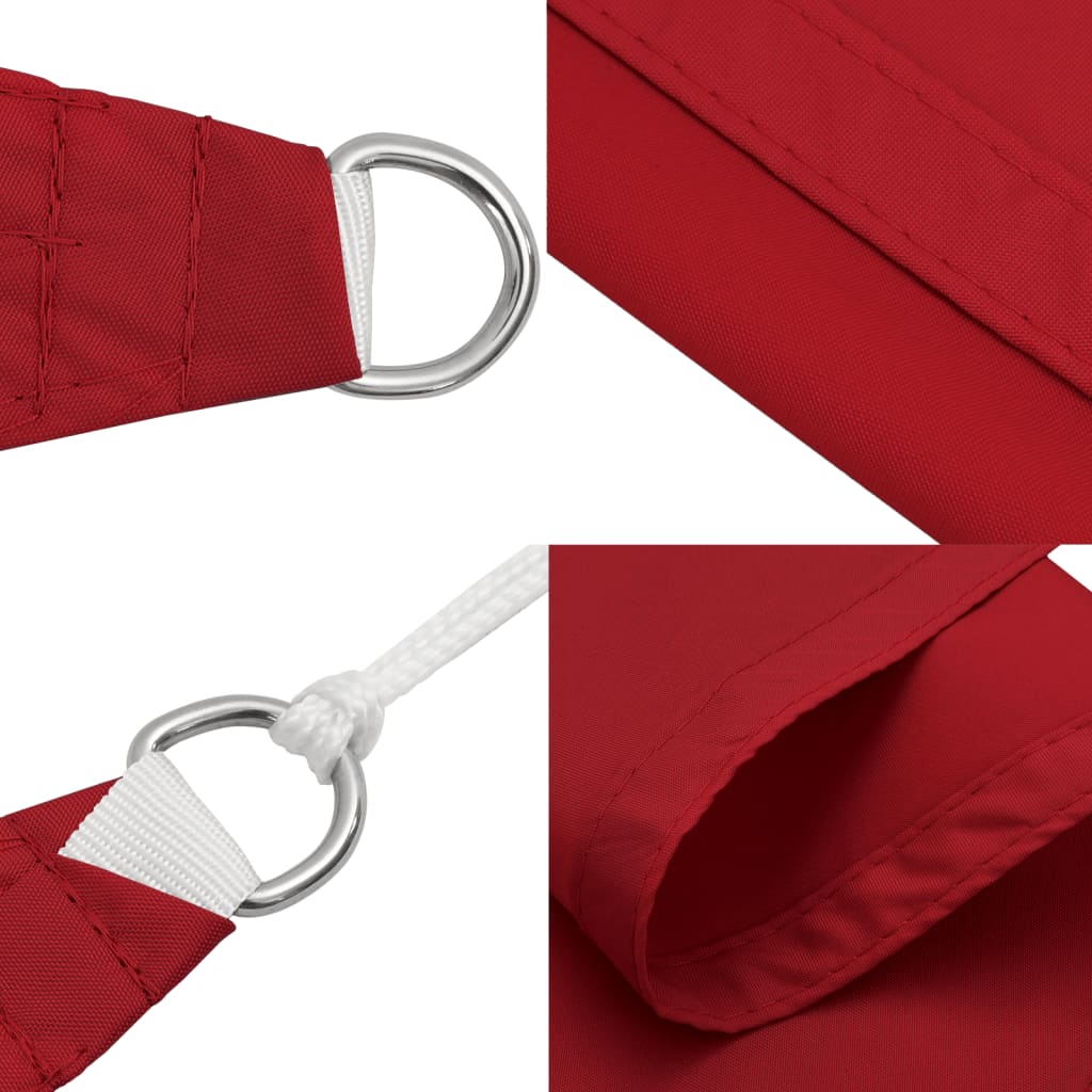 Sonnensegel Oxford-Gewebe Rechteckig 5x8 m Rot