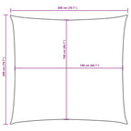 Sonnensegel Oxford-Gewebe Quadratisch 2x2 m Orange
