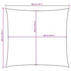 Sonnensegel Oxford-Gewebe Quadratisch 3x3 m Orange
