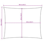 Sonnensegel Oxford-Gewebe Rechteckig 5x6 m Orange