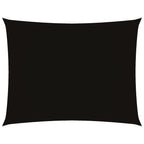 Sonnensegel Oxford-Gewebe Rechteckig 2x3 m Schwarz