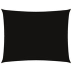 Sonnensegel Oxford-Gewebe Rechteckig 3x4 m Schwarz