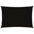 Sonnensegel Oxford-Gewebe Rechteckig 3x5 m Schwarz