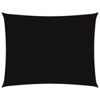 Sonnensegel Oxford-Gewebe Rechteckig 4x5 m Schwarz