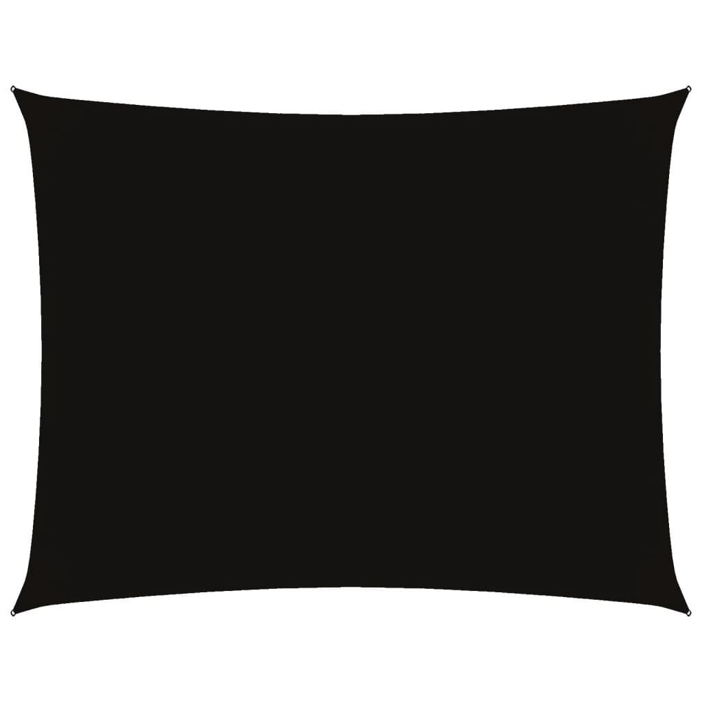 Sonnensegel Oxford-Gewebe Rechteckig 4x5 m Schwarz