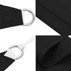 Sonnensegel Oxford-Gewebe Dreieckig 3,6x3,6x3,6 m Schwarz
