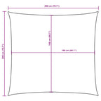 Sonnensegel Oxford-Gewebe Quadratisch 2x2 m Braun