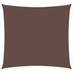 Sonnensegel Oxford-Gewebe Quadratisch 2,5x2,5 m Braun