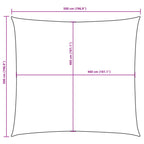 Sonnensegel Oxford-Gewebe Quadratisch 5x5 m Braun