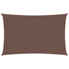 Sonnensegel Oxford-Gewebe Rechteckig 2,5x5 m Braun