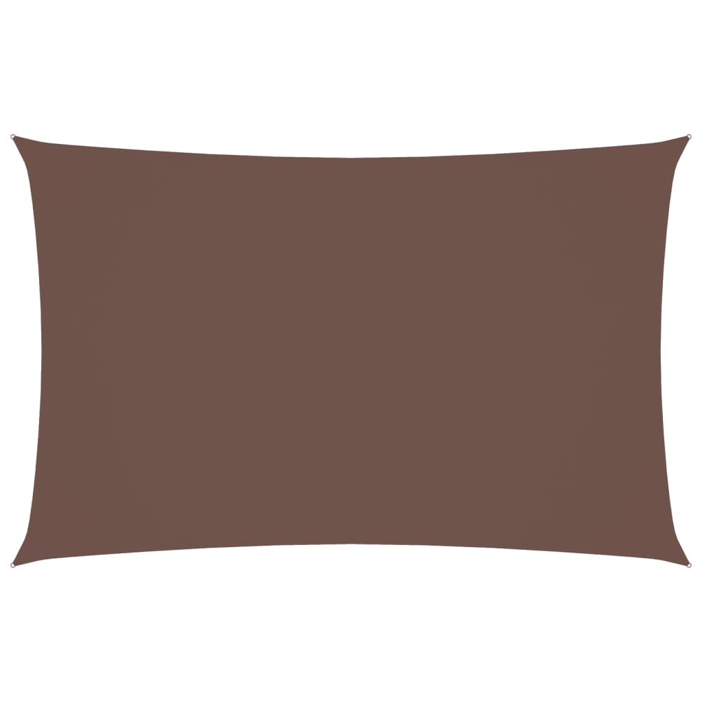 Sonnensegel Oxford-Gewebe Rechteckig 2,5x5 m Braun