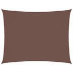 Sonnensegel Oxford-Gewebe Rechteckig 4x5 m Braun