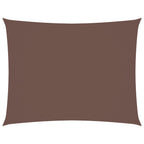 Sonnensegel Oxford-Gewebe Rechteckig 6x7 m Braun