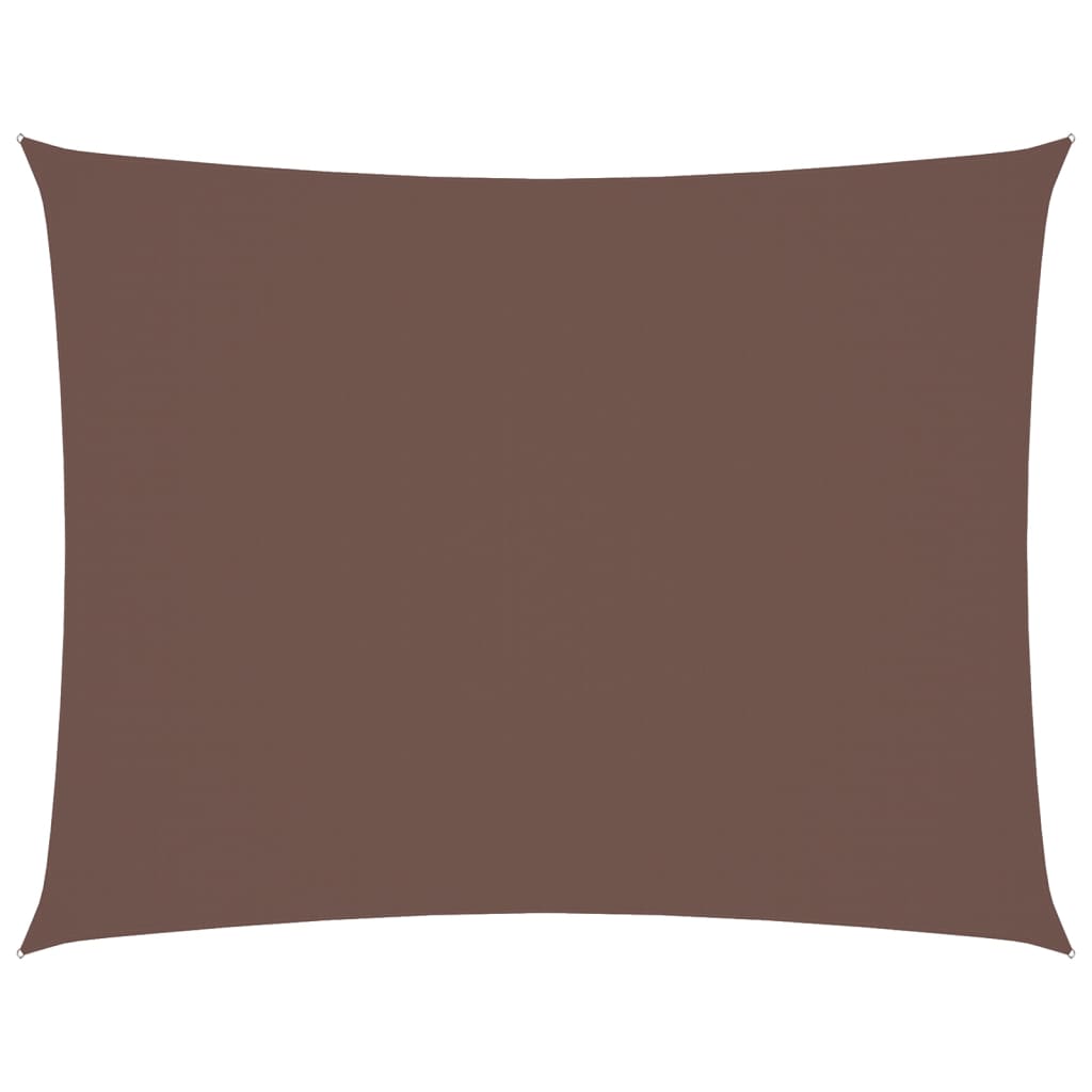 Sonnensegel Oxford-Gewebe Rechteckig 6x7 m Braun