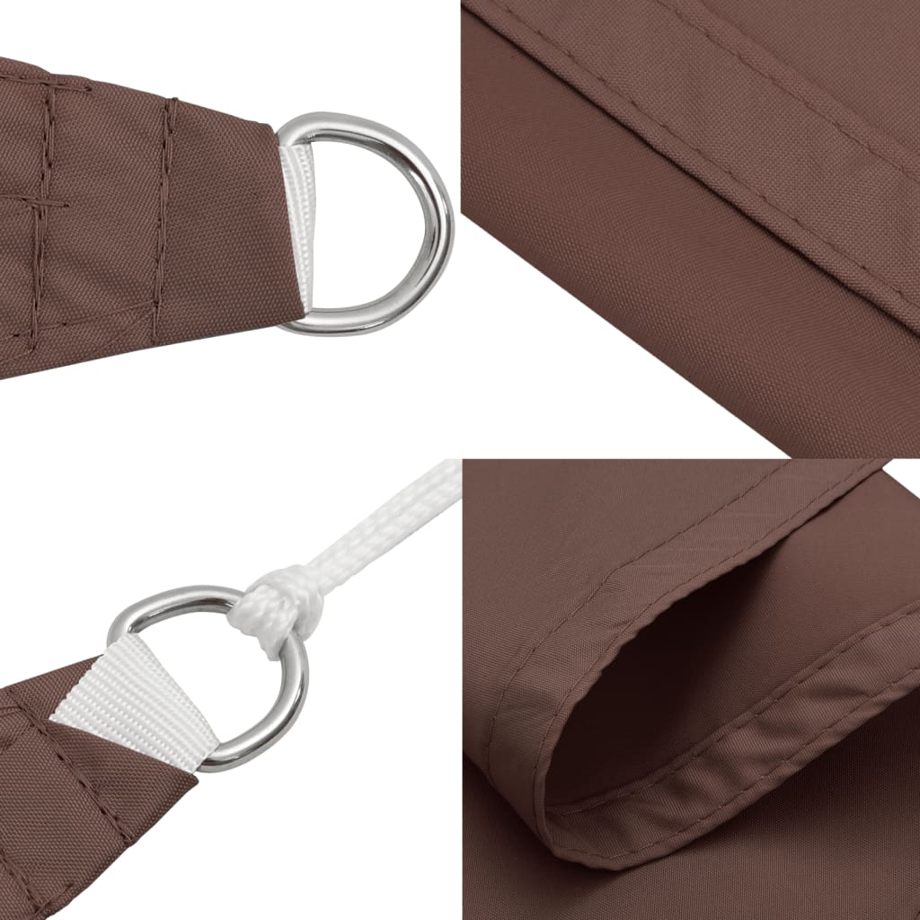 Sonnensegel Oxford-Gewebe Dreieckig 6x6x6 m Braun