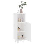 Badezimmerschrank Weiß 30x30x95 cm Holzwerkstoff