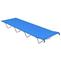 Campingbett 180x60x19 cm Oxford-Gewebe und Stahl Blau