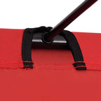 Campingbetten 2 Stk. 180x60x19 cm Oxford-Gewebe und Stahl Rot