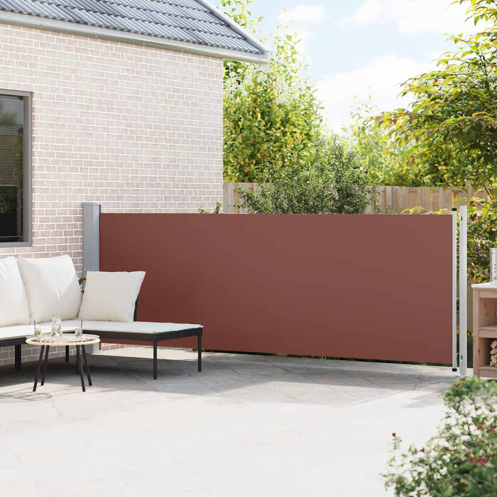 Ausziehbare Seitenmarkise 140x600 cm Braun