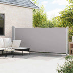 Seitenmarkise Ausziehbar 600x160 cm Grau