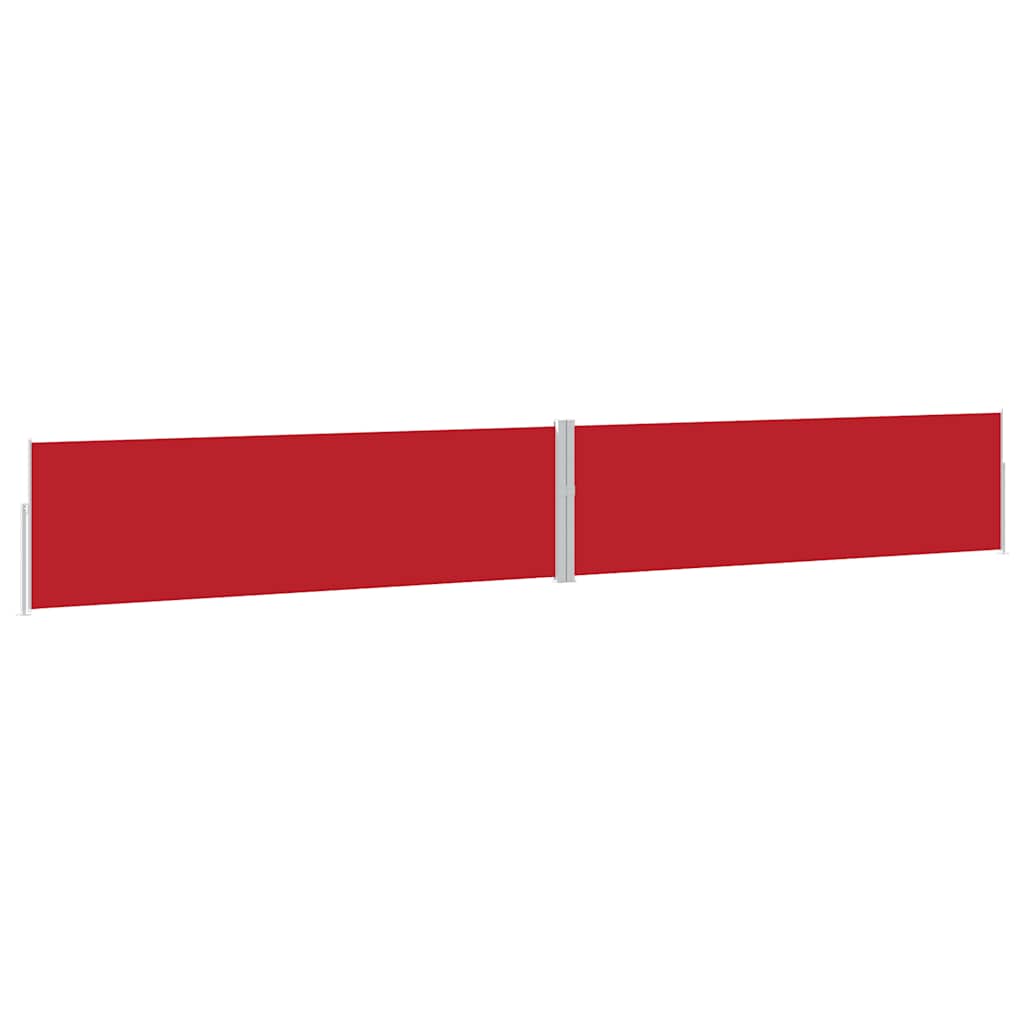 Ausziehbare Seitenmarkise 170x1200 cm Rot