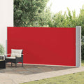 Ausziehbare Seitenmarkise 170x1200 cm Rot