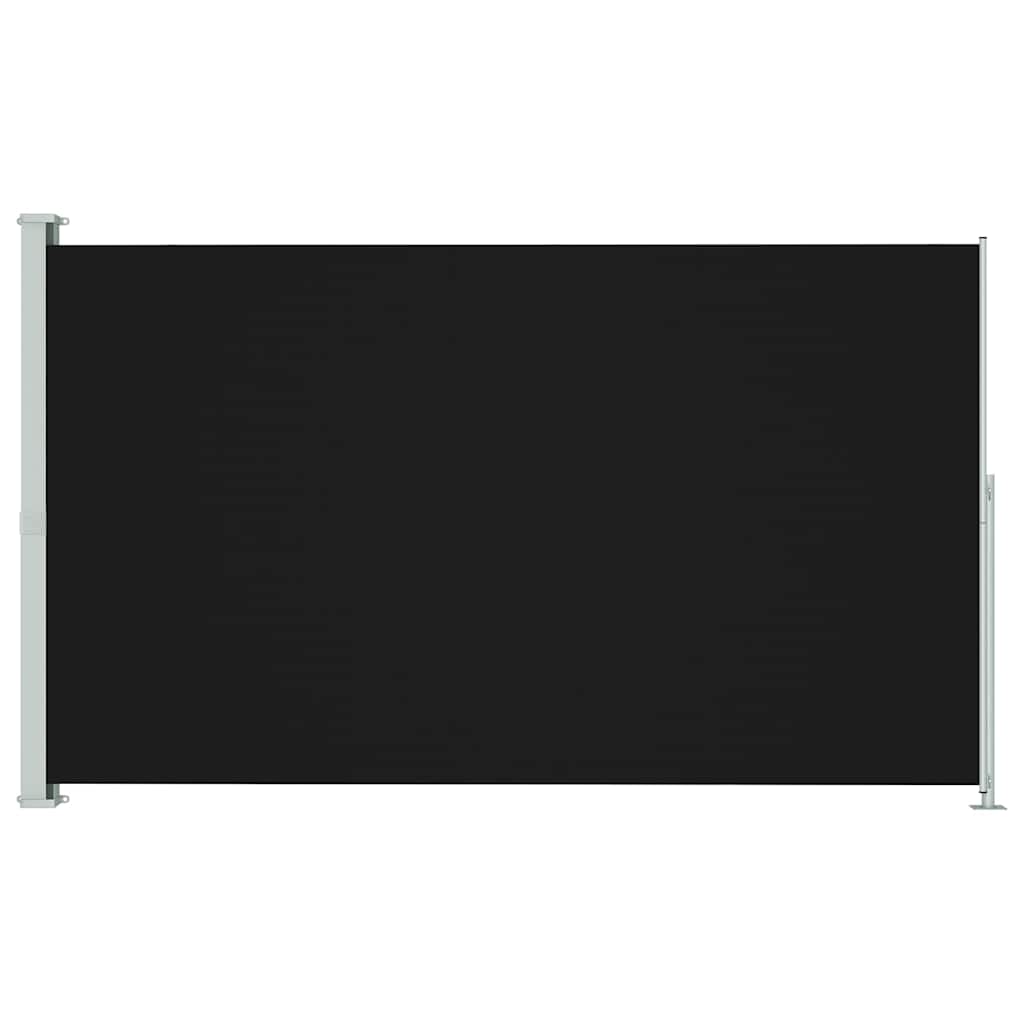 Seitenmarkise Ausziehbar 180x300 cm Schwarz