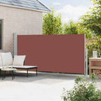 Seitenmarkise Ausziehbar 180x500 cm Braun