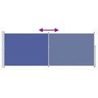 Seitenmarkise Ausziehbar 180x500 cm Blau