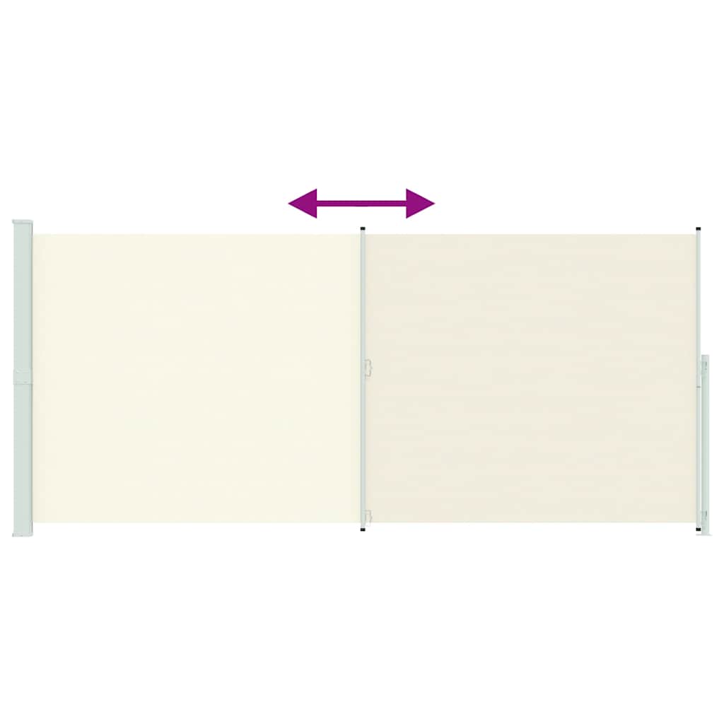 Seitenmarkise Ausziehbar 220x500 cm Creme