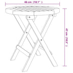Bistrotisch Ø46x47 cm Massivholz Akazie