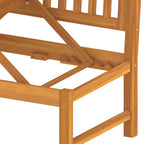 Tagesbett mit Grauen Kissen 200x60x75 cm Massivholz Akazie