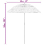 Sonnenschirm Hawaii Weiß 240 cm