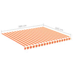 Markisenbespannung Gelb und Orange 4x3,5 m