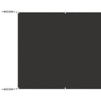 Senkrechtmarkise Anthrazit 60x800 cm Oxford-Gewebe