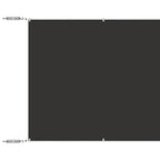 Senkrechtmarkise Anthrazit 180x1000 cm Oxford-Gewebe