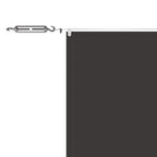 Senkrechtmarkise Anthrazit 180x1200 cm Oxford-Gewebe