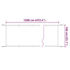 Senkrechtmarkise Beige 140x1200 cm Oxford-Gewebe