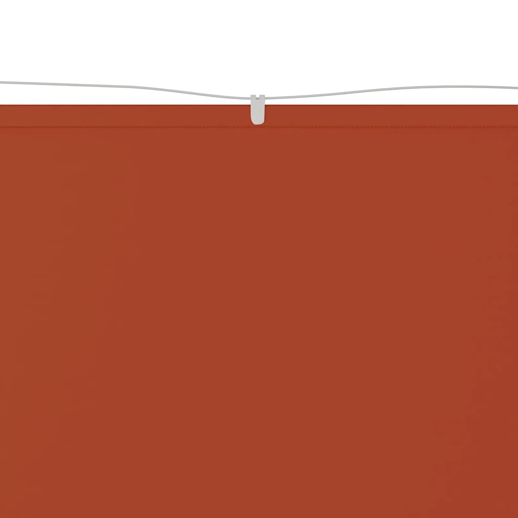 Senkrechtmarkise Terrakotta 100x800 cm Oxford-Gewebe