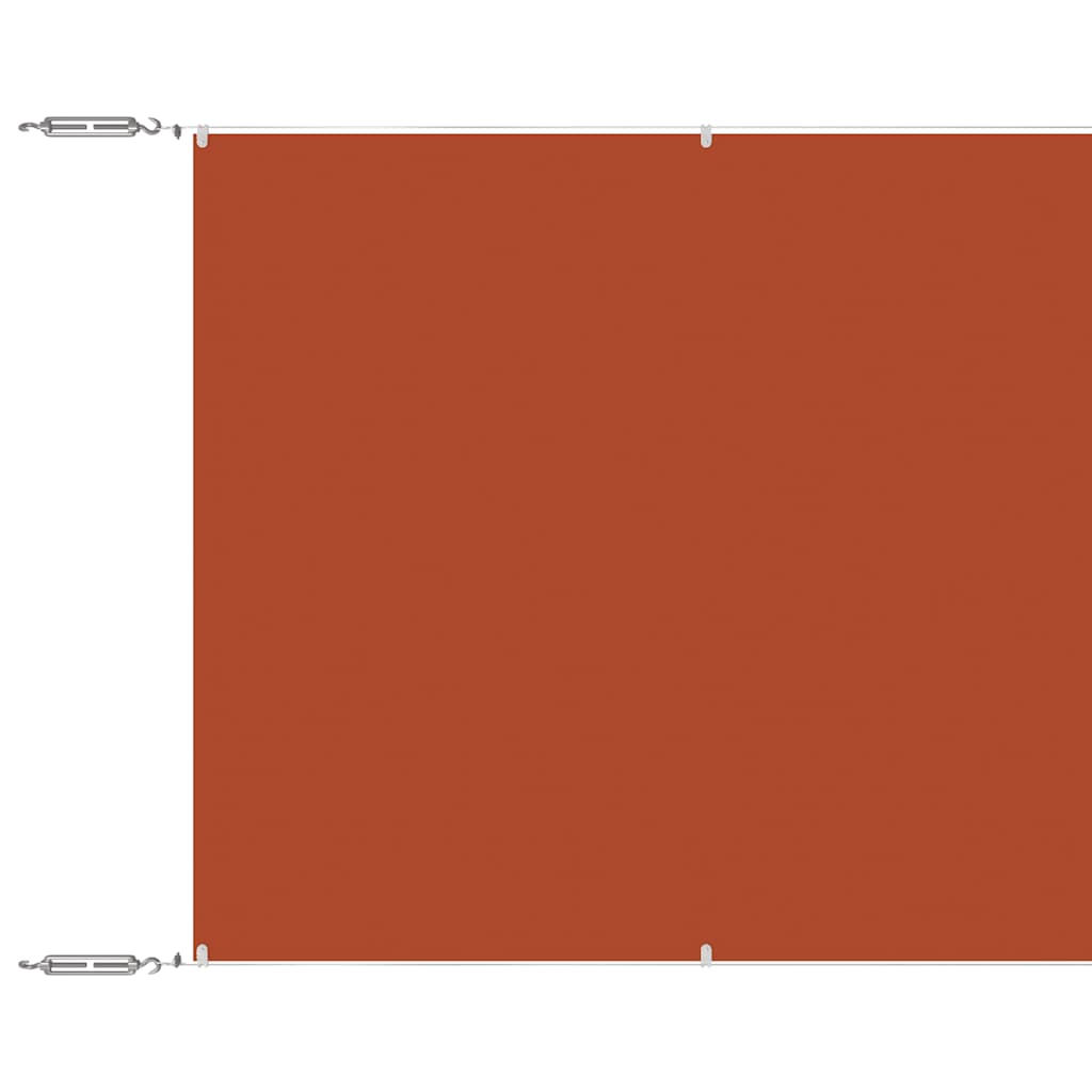 Senkrechtmarkise Terrakotta 100x1000 cm Oxford-Gewebe