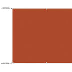 Senkrechtmarkise Terrakotta 100x1200 cm Oxford-Gewebe
