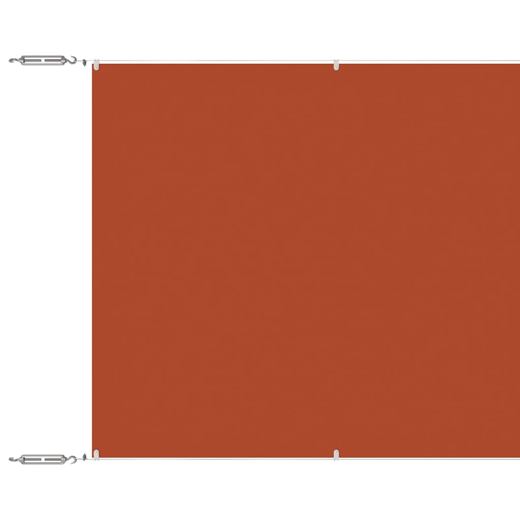 Senkrechtmarkise Terrakotta 100x1200 cm Oxford-Gewebe