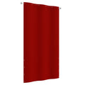 Balkon-Sichtschutz Rot 120x240 cm Oxford-Gewebe
